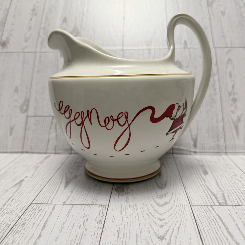 Rosanna Christmas‎ Merry Santa Eggnog Glass 40oz Pitcher